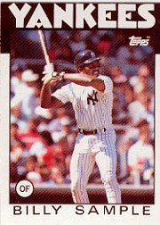 1986 Topps Baseball Cards      533     Billy Sample